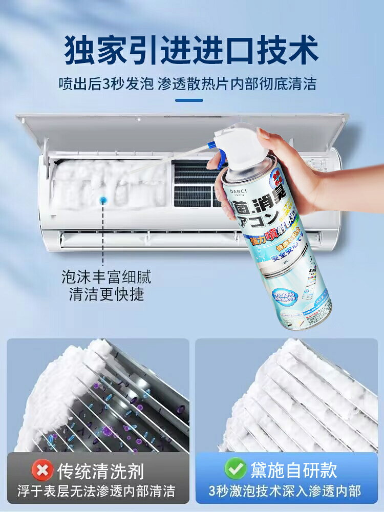 空調清洗劑 冷氣清洗劑 空調清洗劑家用全套清潔工具免拆【CM23481】