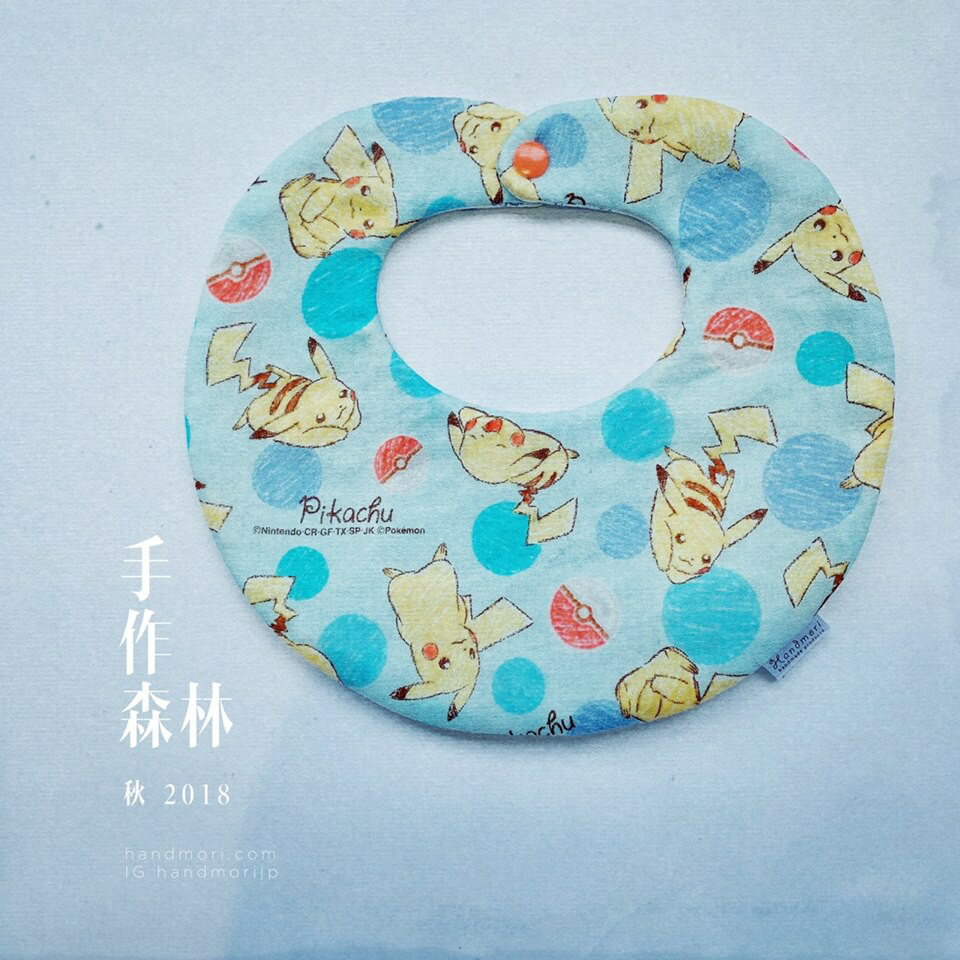 手作森林【原寸紙型】蛋型圍兜 附步驟圖解 新生兒 口水巾 自有品牌紙型 NL00616