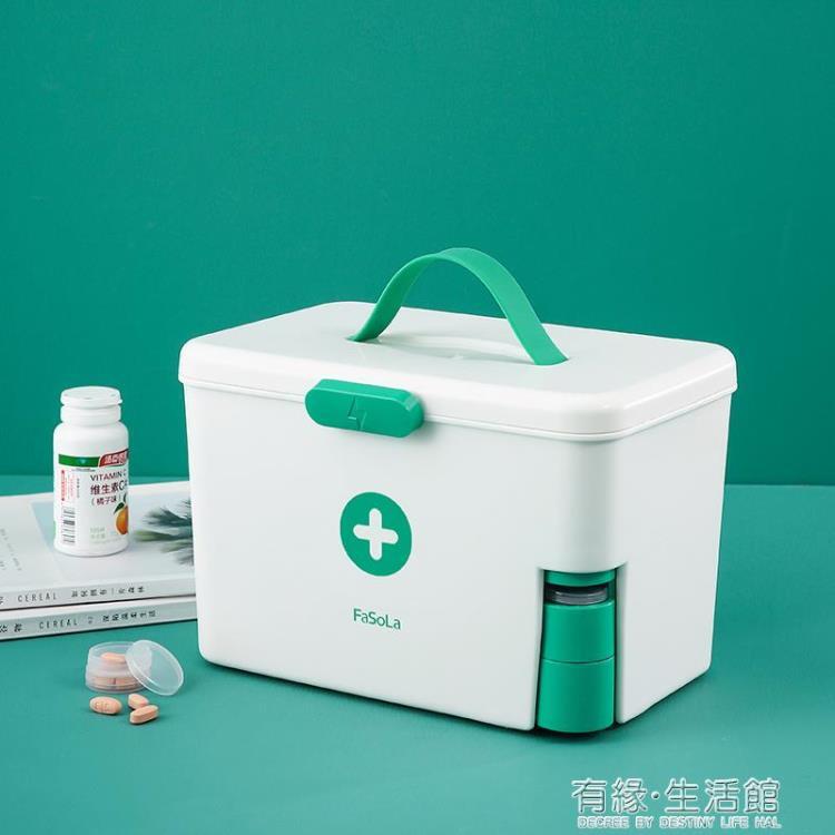 藥箱日本家庭裝家用大容量多層醫藥箱全套應急醫護收納藥品小藥盒 全館免運