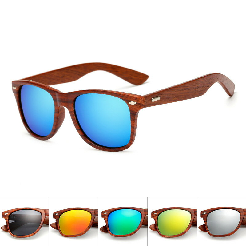 2017新款防木紋塑膠架木頭腿Wood SunGlasses 速賣