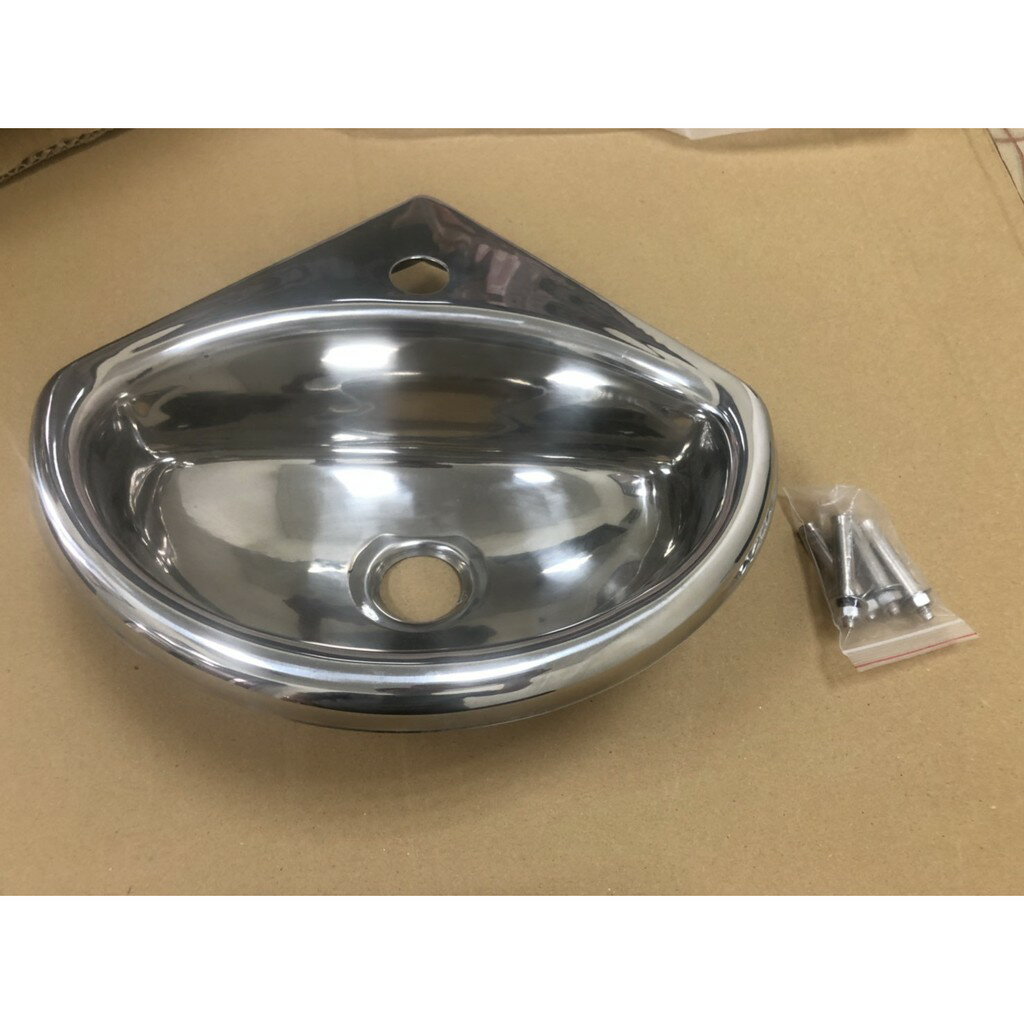 【台製ST面盆】304不鏽鋼轉角面盆(小)／單冷水面盆【領券滿額再折千11/30止】