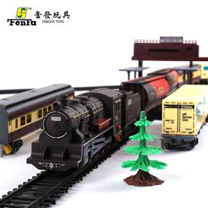 火車模型仿真兒童電動軌道車和諧號動車高鐵男孩小火車玩具jy