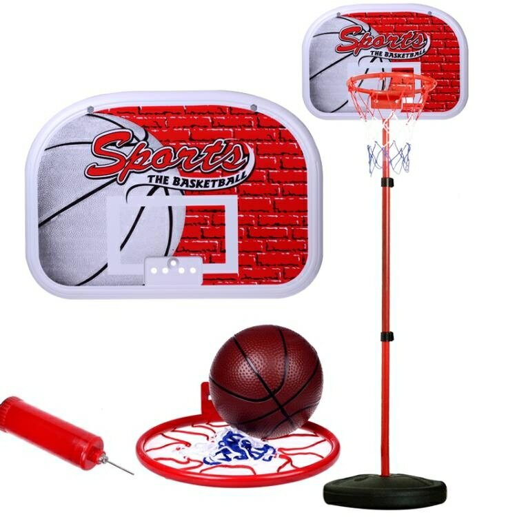兒童籃球架子可升降籃球框室內體育運動寶寶玩具球鐵桿投籃架戶外jy