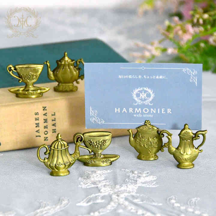 日本皇室品牌HARMONIER高級居家生活-立體金屬名片夾留言板照片夾攝影棚拍照婚禮小物-兩款絕版