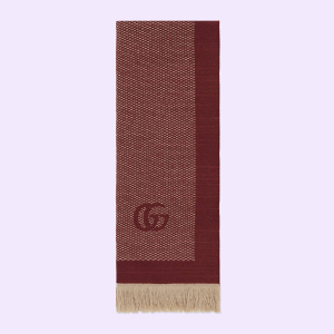 GUCCI圍巾 Schal aus Kaschmir mit Doppel G