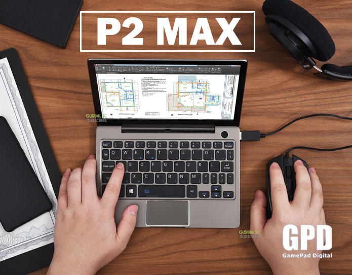 GPD P2 MAX 16GB 高配版 8.9吋觸控螢幕 512GB/1TB SSD硬碟 M3-8100Y 處理器