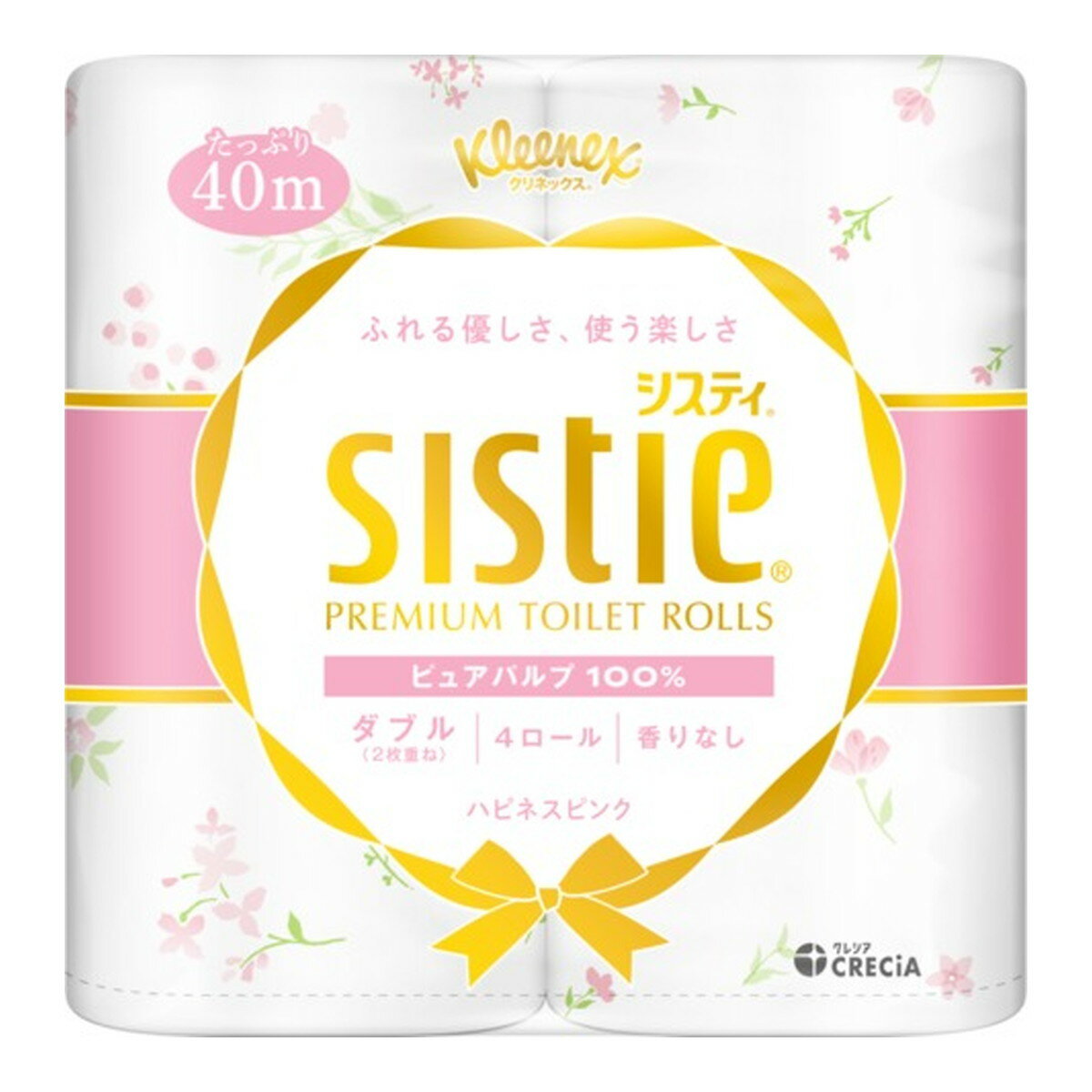 日本製紙SISTIE【捲筒雙層衛生紙-粉紅】