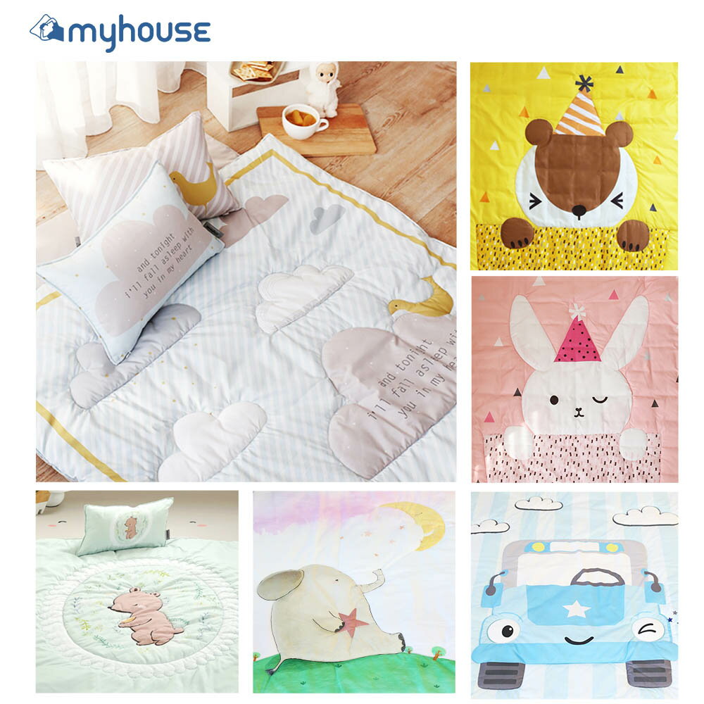 【睡袋/兒童睡袋】【myhouse】韓國防蟎抗敏派對動物兒童睡袋 - 多款選擇