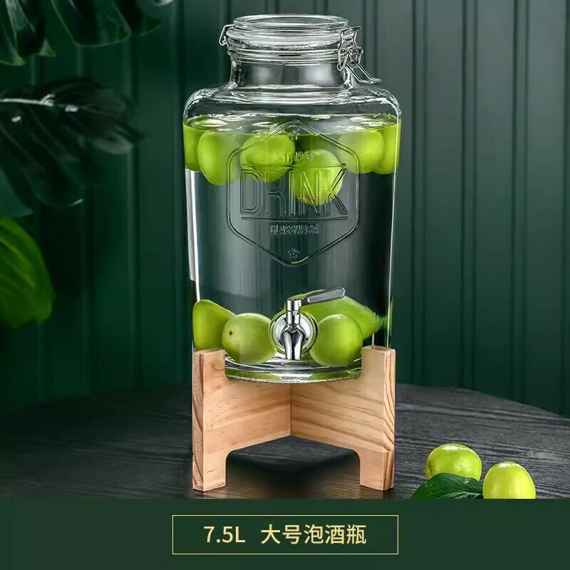 免運 工廠現貨 泡酒桶 泡酒瓶 泡酒玻璃瓶帶龍頭家用密封泡酒罐專用高檔釀酒瓶果酒空瓶酒壇容器特惠/開立發票 全館八折 特價出 K1119