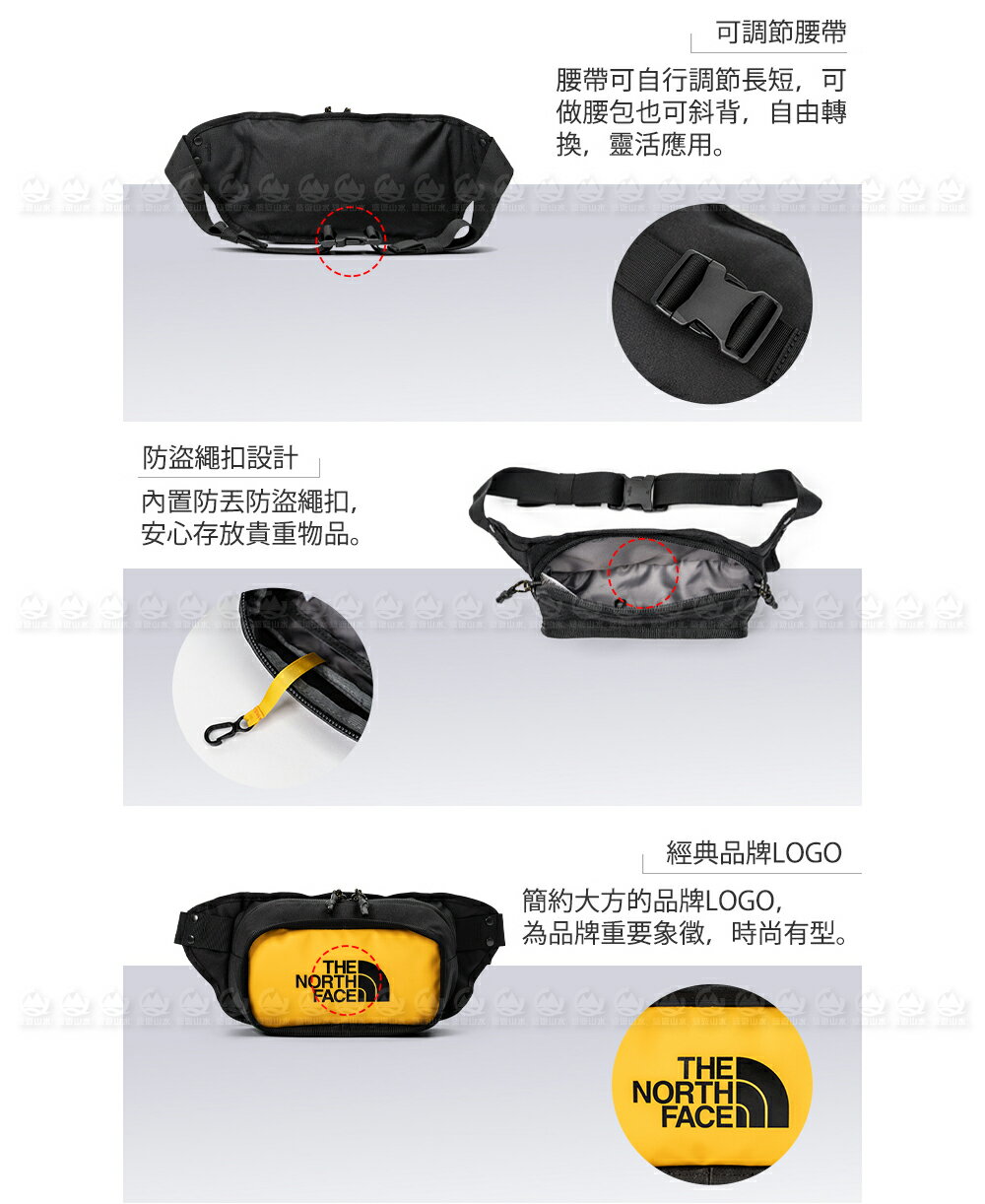 【The North Face 3L EXPLORE HIP PACK 腰包《黑》】3KZX/側背包/隨行包/臀包/透氣/運動 6