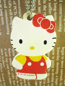 【震撼精品百貨】Hello Kitty 凱蒂貓 鎖圈-復古海綿 震撼日式精品百貨