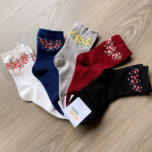 【S.One】韓國襪-韓國製造 空運來台 小花襪子 女襪 正韓襪 Kikiya socks