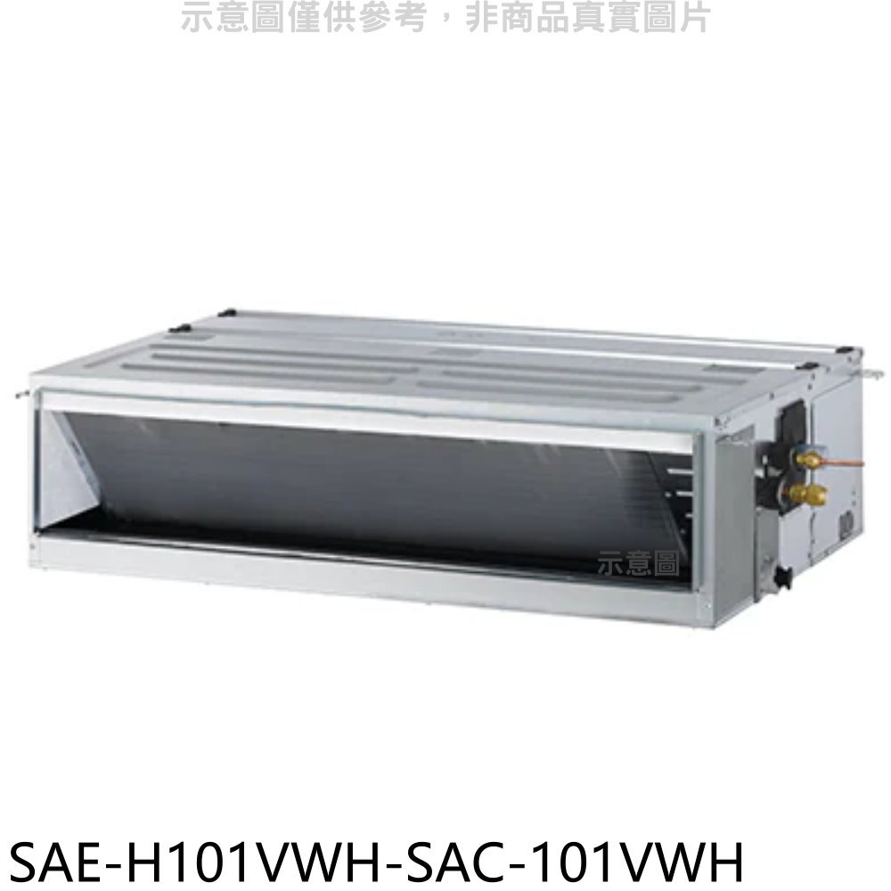 APP下單4%點數★SANLUX臺灣三洋【SAE-H101VWH-SAC-101VWH】變頻冷暖吊隱式分離式冷氣(含標準安裝)