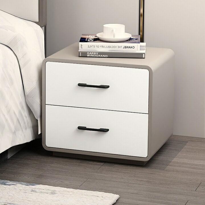 免運 智能床頭櫃北歐免安裝 簡約現代儲物柜輕奢小型整裝床邊柜家用實木柜子