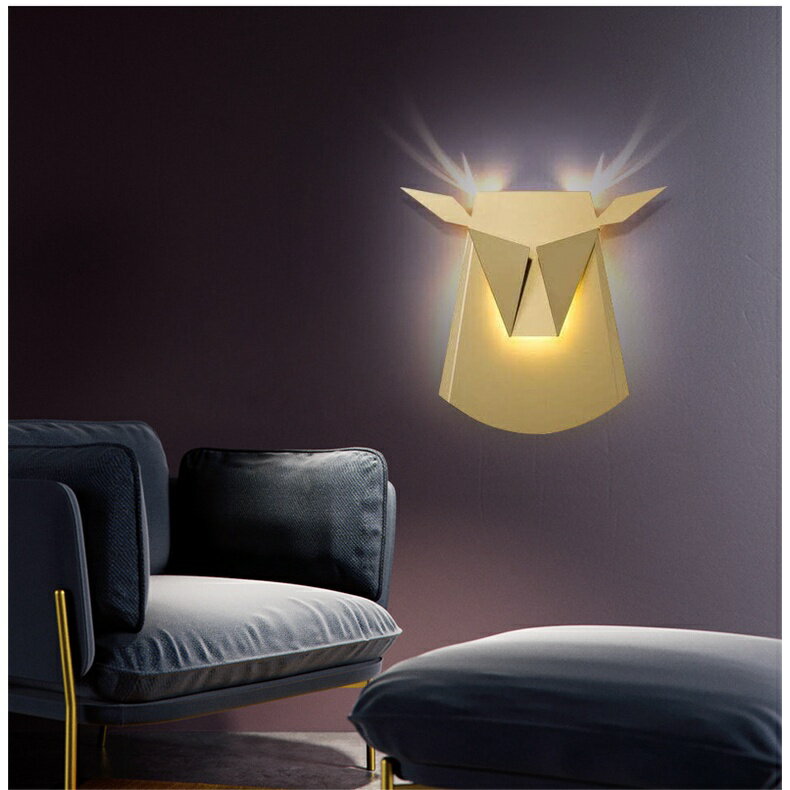 Antlers 鹿角壁燈 鹿頭造型 裝飾壁燈 LED 110-220V 2