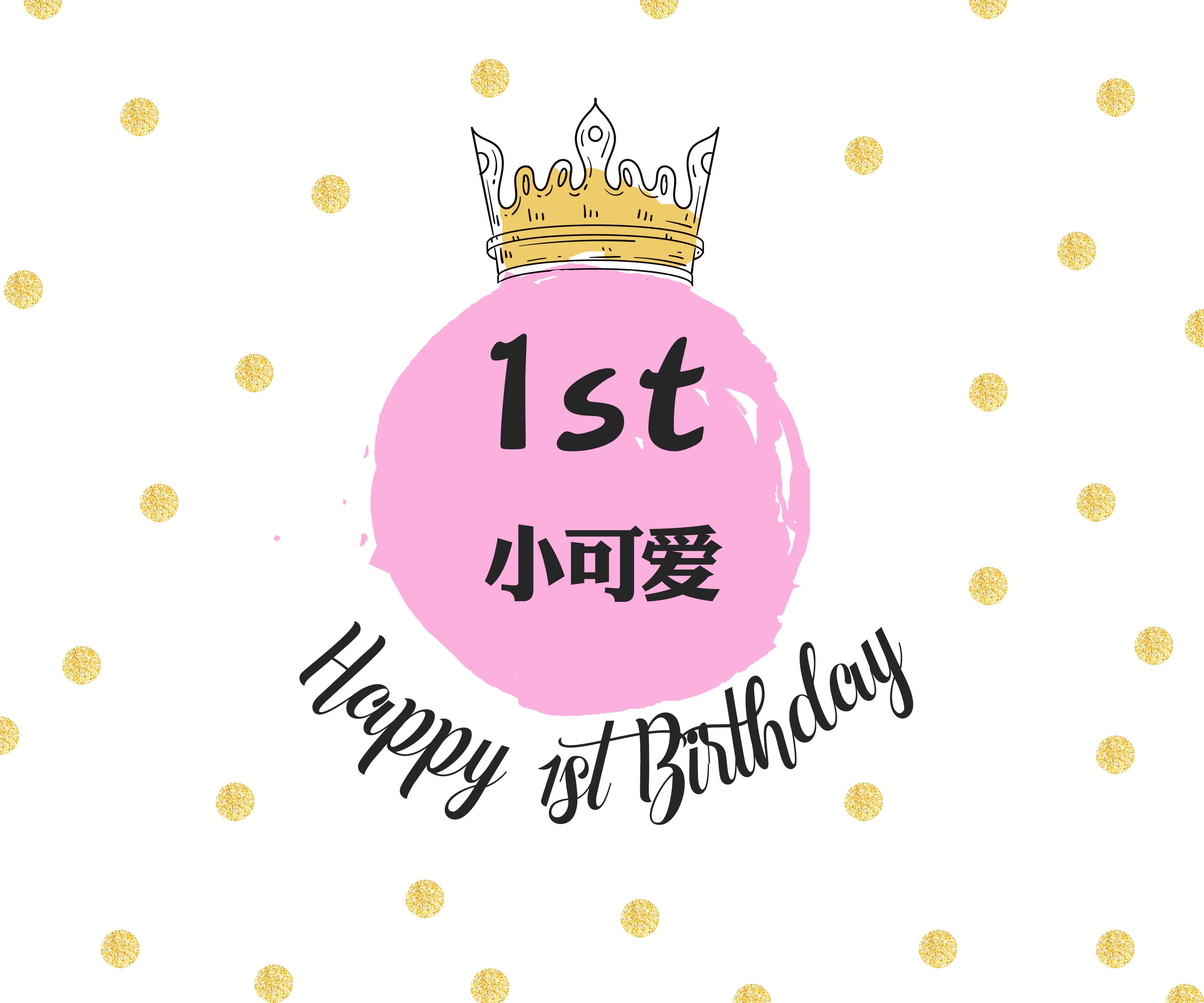 生日海報定製兒童周歲寶寶主題裝飾場景佈置周歲百天宴背景墻海報