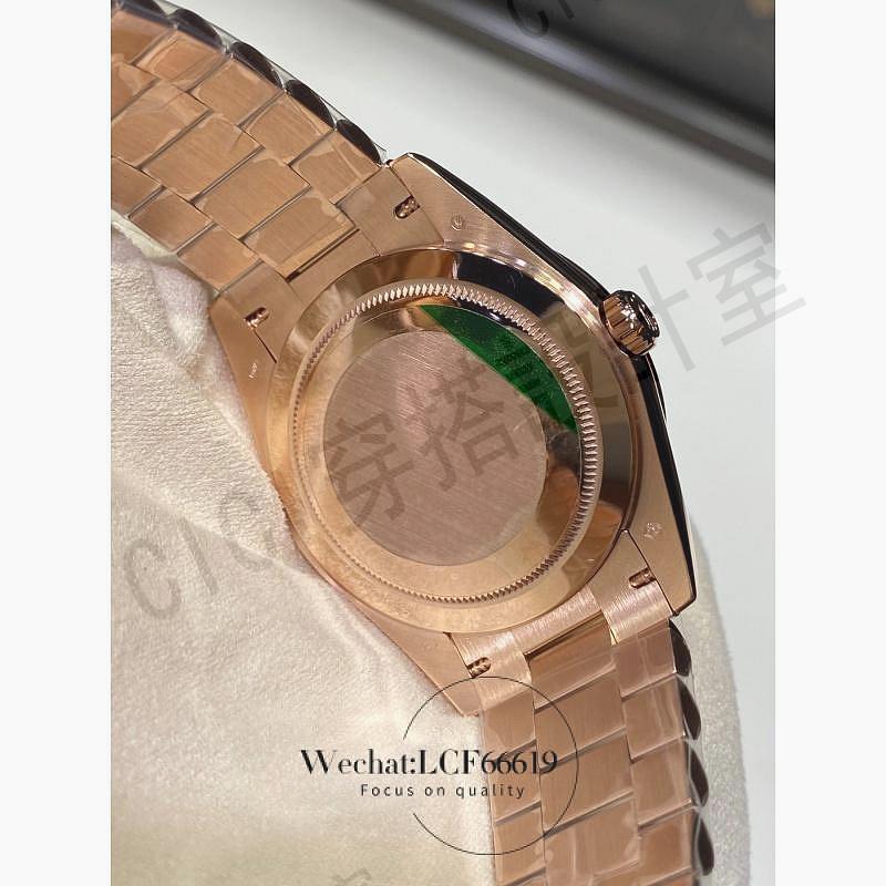 時尚典雅，金風格鑽石錶盤潮流男士手錶，雙日期男士豪華自動魅力機械手錶【亞德機械五金家居】 6