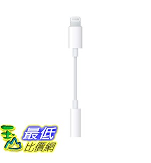 [8美國直購] Apple Lightning to 3.5 mm Headphone Jack Adapter B01LXJFMGF