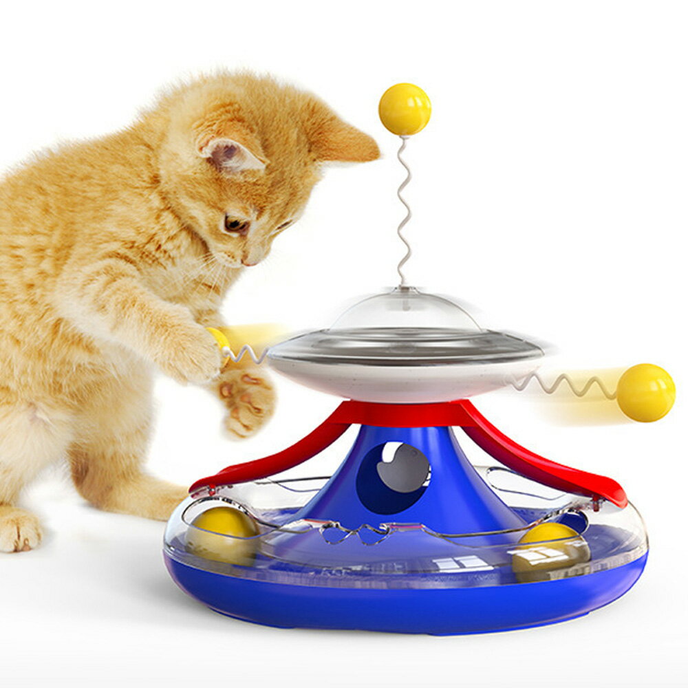 快樂轉盤 轉盤球 貓咪玩具漏食 逗猫棒
