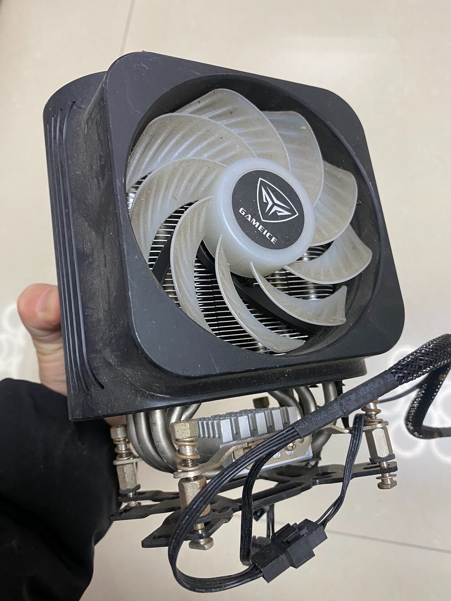 GAMEICE 六熱管CPU散熱器 高效能散熱 1511扣具 電腦組裝 電競主機 靜音設計 適用多場景