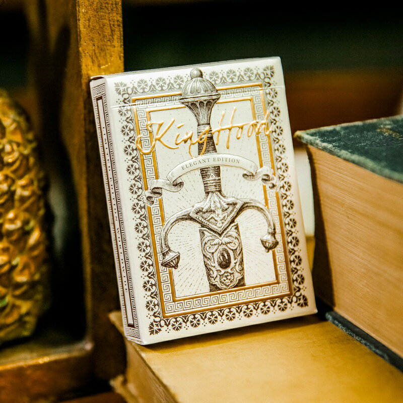【ARK作品】匯奇收藏創意花切撲克牌 KINGHOOD 王權浮雕燙金禮盒