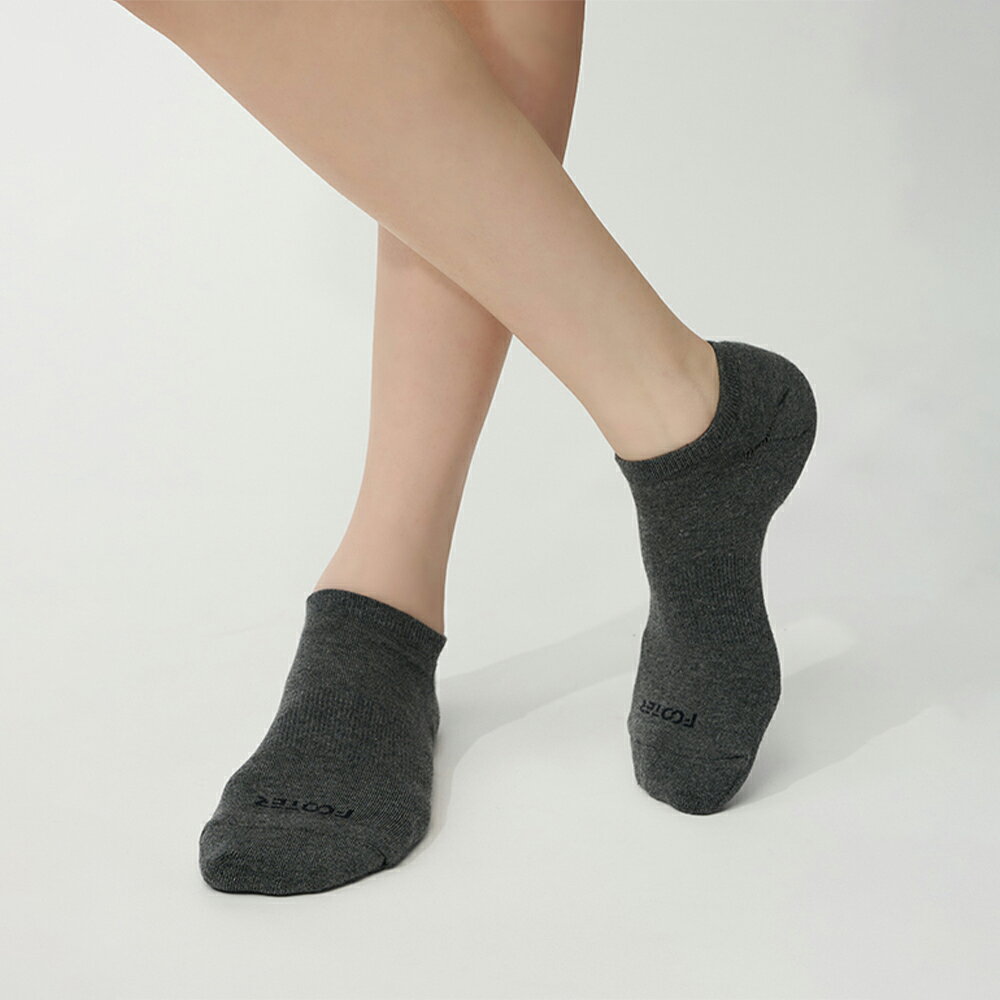 FOOTER 微分子氣墊單色船型薄襪 除臭襪 薄襪 氣墊襪 短襪(女-T71M) 2