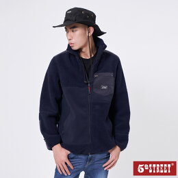 男裝 毛絨拼接外套-丈青 (510590) 【5th STREET】【APP下單享4%回饋】 聖誕禮物券 最高折700 男裝 毛絨拼接外套-丈青 (510590) 【5th STREET】【APP下單享4%回饋】 聖誕禮物券 最高折700
