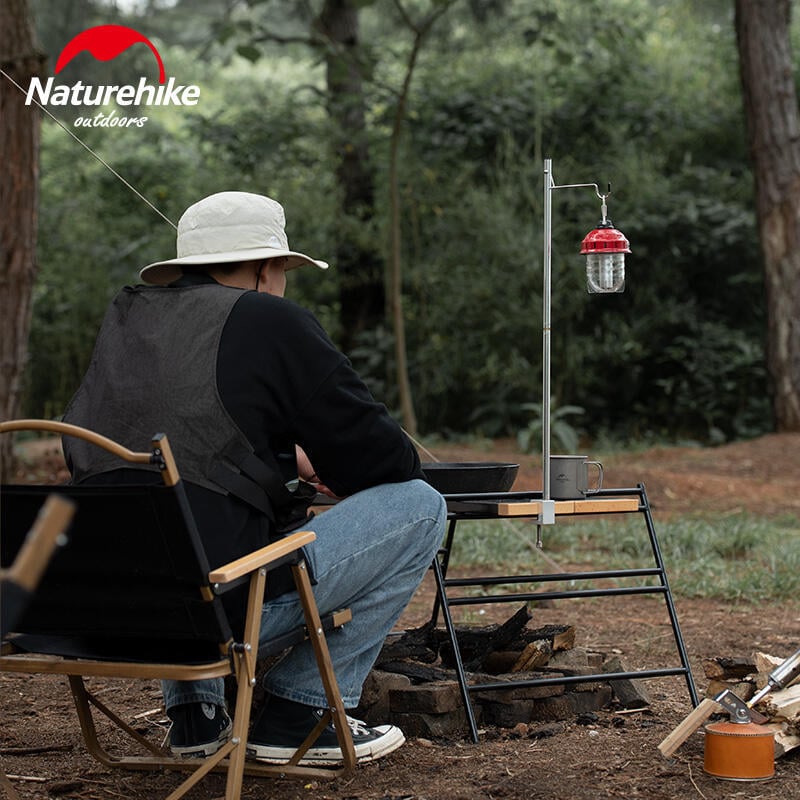 【滿500出貨】戶外特惠~Naturehike挪客輕鴻折疊露營燈桿便攜野營燈鋁合金戶外照明燈支架