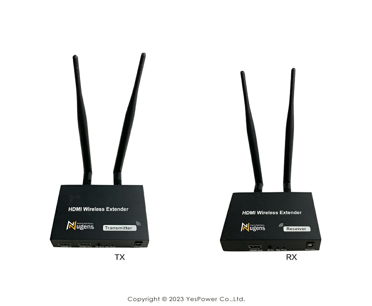 Nugens NW-200TR 無線HDMI全自動影音傳輸器 支援多種解析度/200M無線傳輸/紅外線訊號/同時輸出四台