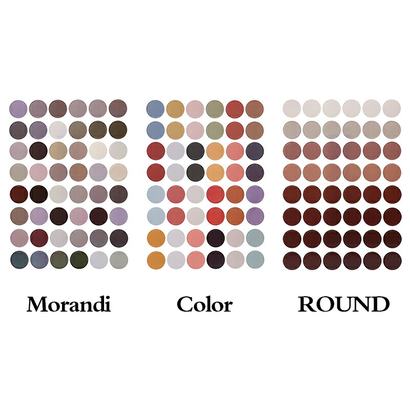 莫蘭迪色系手帳圓形小貼紙【E039】台灣 現貨 居家 48枚 裝飾封口貼 手帳貼紙 小貼紙 純色圓點手帳貼紙圓點 2