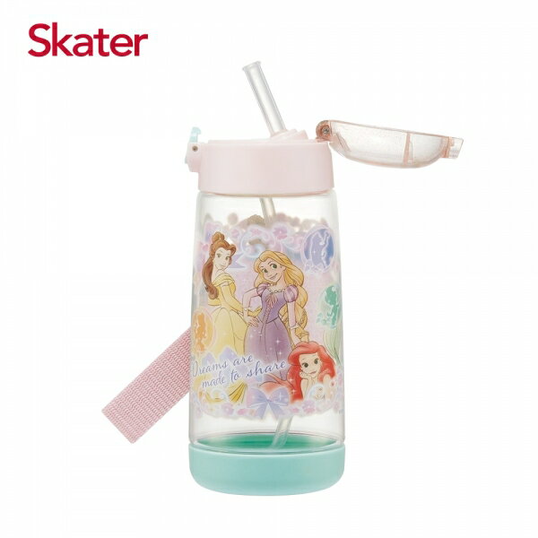 Skater PET吸管水壺(480ml)迪士尼公主Share★衛立兒生活館★