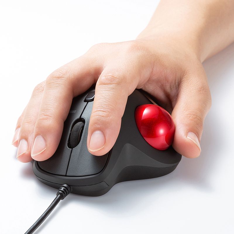 滑鼠 日本SANWA有線軌跡球鼠標滑鼠 無線藍牙滑鼠MAC雙模即插即用人體工學