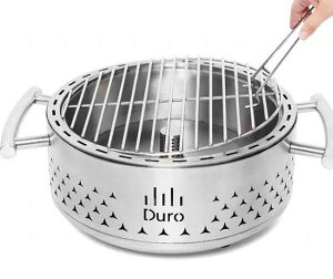 [COSCO代購4] W137515 Duro 桌上型不鏽鋼木炭烤爐