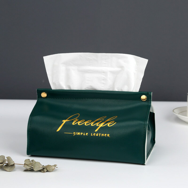 創意家用客廳輕奢皮革抽紙盒北歐時尚風格可愛餐巾紙巾盒簡約車載