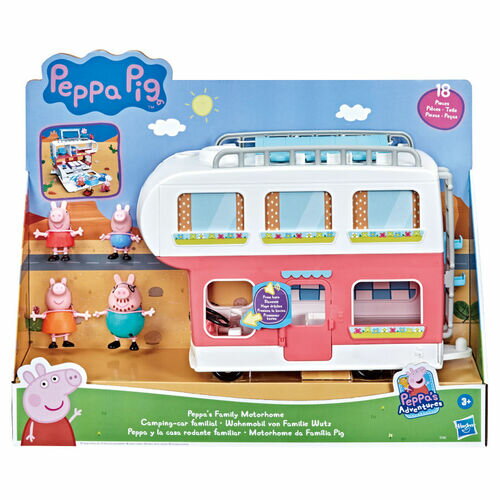 《 HASBRO 孩之寶》Peppa Pig 粉紅豬小妹 豪華露營車遊戲組 東喬精品百貨