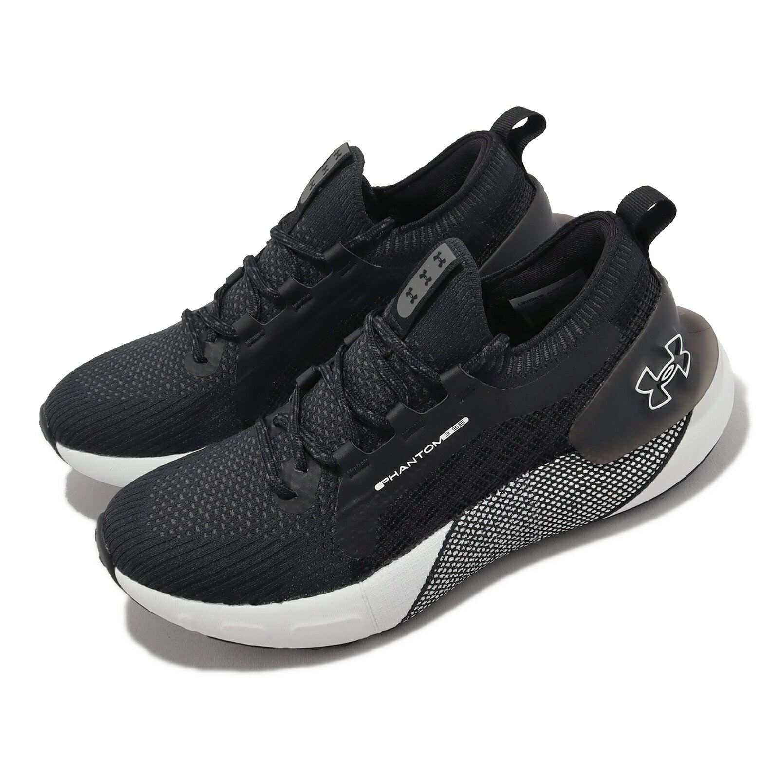 Under Armour UA 慢跑鞋 Hovr Phantom 3 SE 女鞋 黑 灰 襪套式 針織鞋面 緩震 運動鞋 UA 3026584002 7