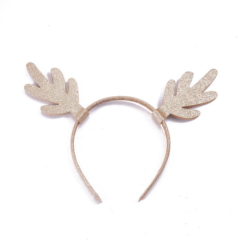 金銀麋鹿髮箍 聖誕節 耳朵 髮箍 跨年 可愛 聖誕 交換禮物 鹿角 麋鹿 百搭 亮粉 金色 銀色