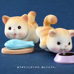 日式仿真可愛小貓模型微縮迷你卡通貓咪過家家小玩具微景觀擺件