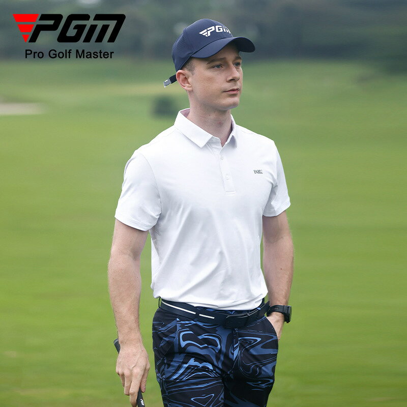 PGM高爾夫男裝男士短袖夏季golf運動t恤透氣柔軟彈力休閑T恤