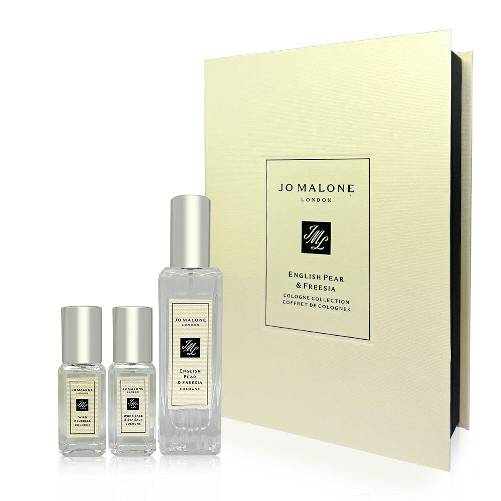 Jo Malone 英國梨與小蒼蘭糅香香水禮盒 (英國梨30ml+藍風鈴9ml+鼠尾草9ml)-國際航空版