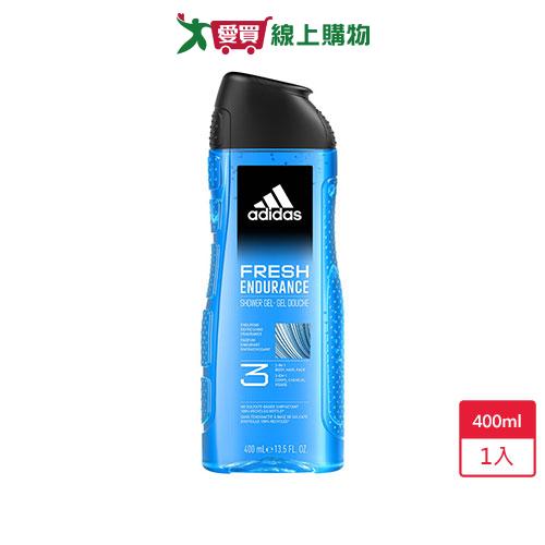 愛迪達男性潔顏洗髮沐浴露清爽長效400ml【愛買】