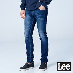 Lee 709低腰合身小直筒牛仔褲/UR-中深藍-男款