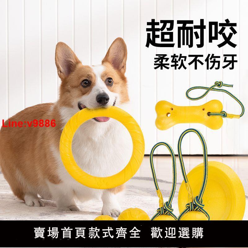 【臺灣公司 超低價】狗狗飛盤訓犬玩具金毛拉布拉多耐咬玩具互動環大中小型犬解悶神器
