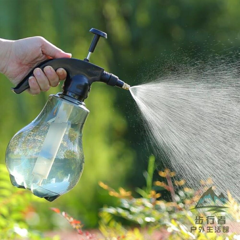 手動氣壓式透明噴壺澆花灑水澆水壺小型噴霧器