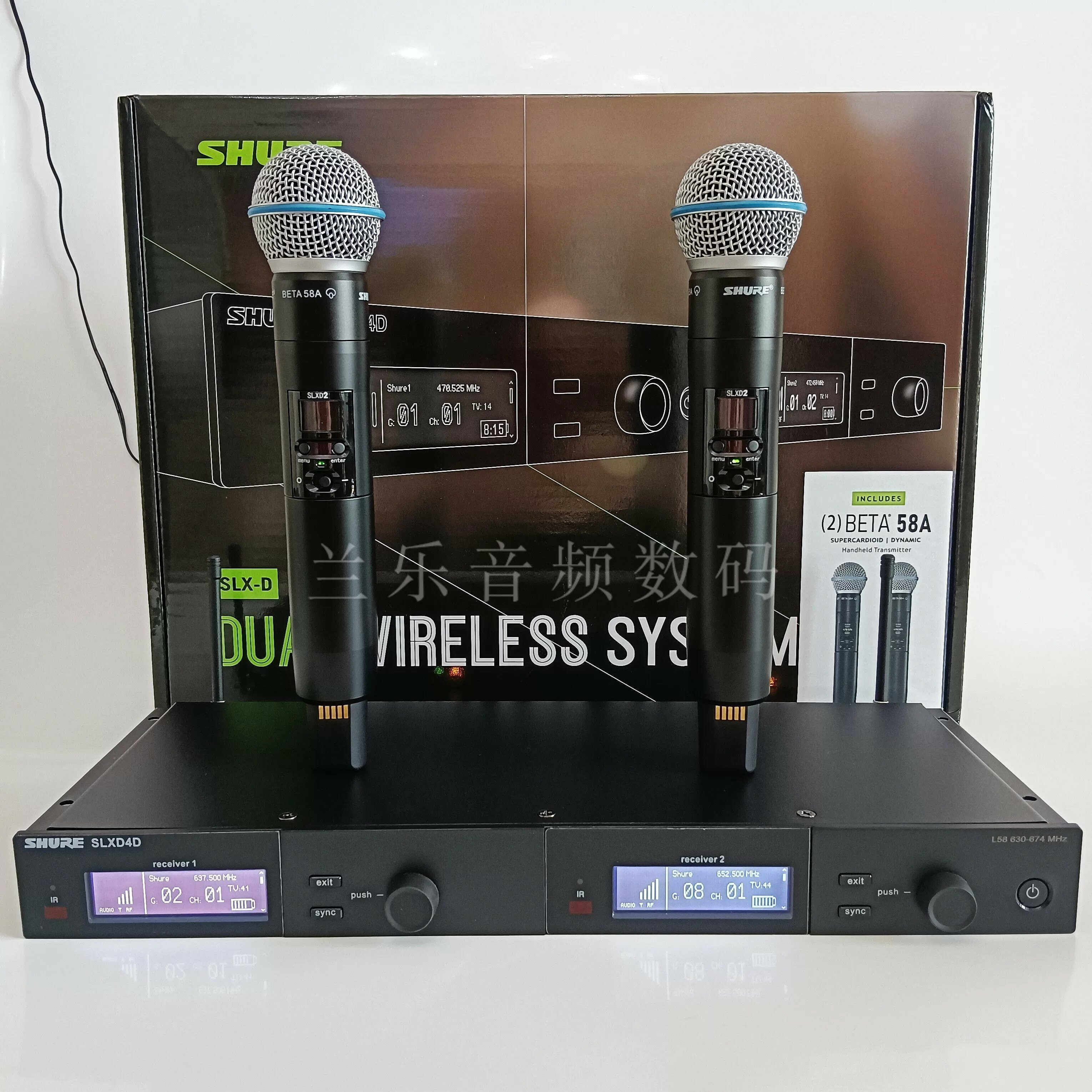 Shure/舒爾SLXD24D/BETA58A SM58 —拖二專業數字話筒麥克風