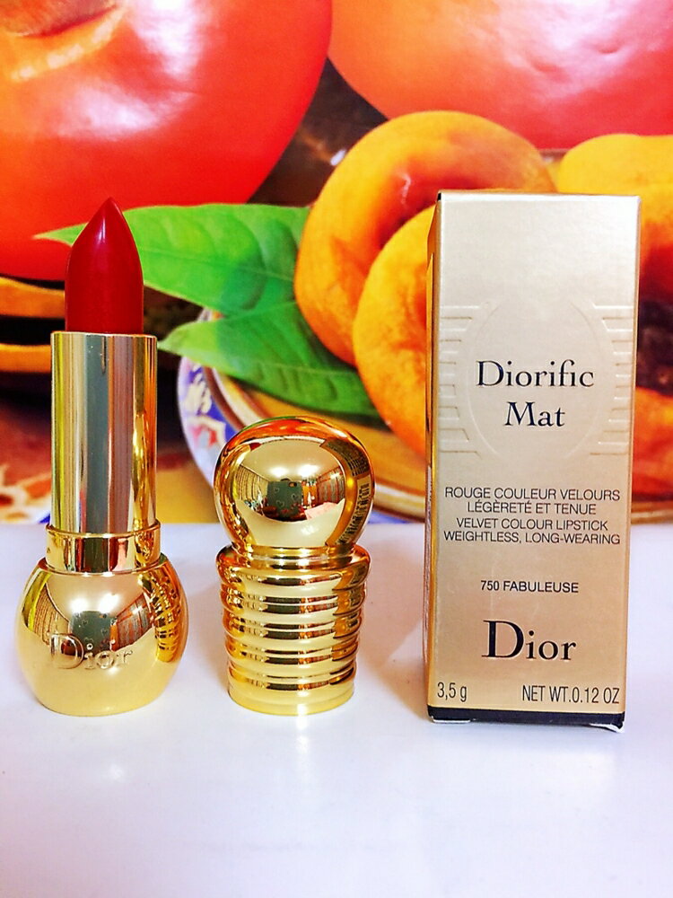 DIOR 迪奧 迪奧金燦粉霧絲絨唇膏 色號: 750 FABULEUSE (百貨公司專櫃正貨盒裝)全新盒裝