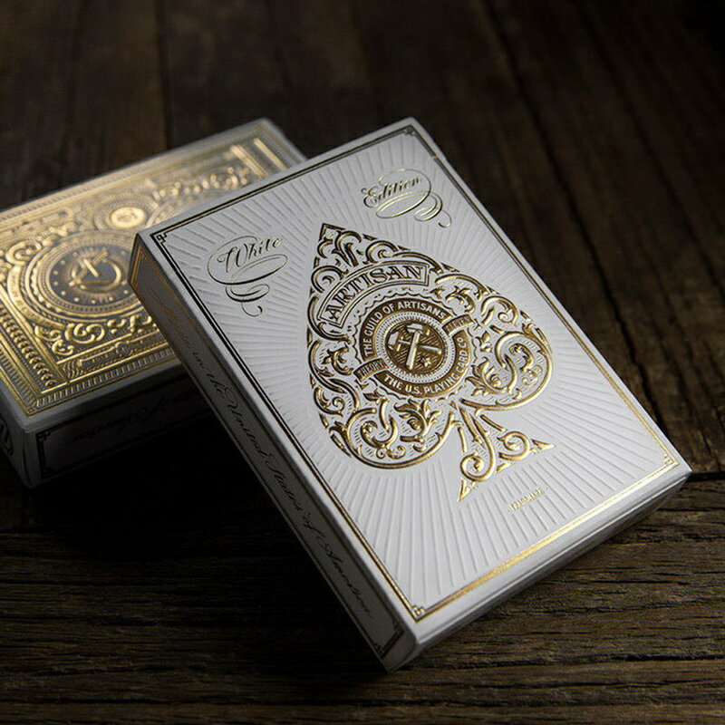 匯奇撲克T11系列工匠黑白木質禮盒 進口收藏花切撲克牌