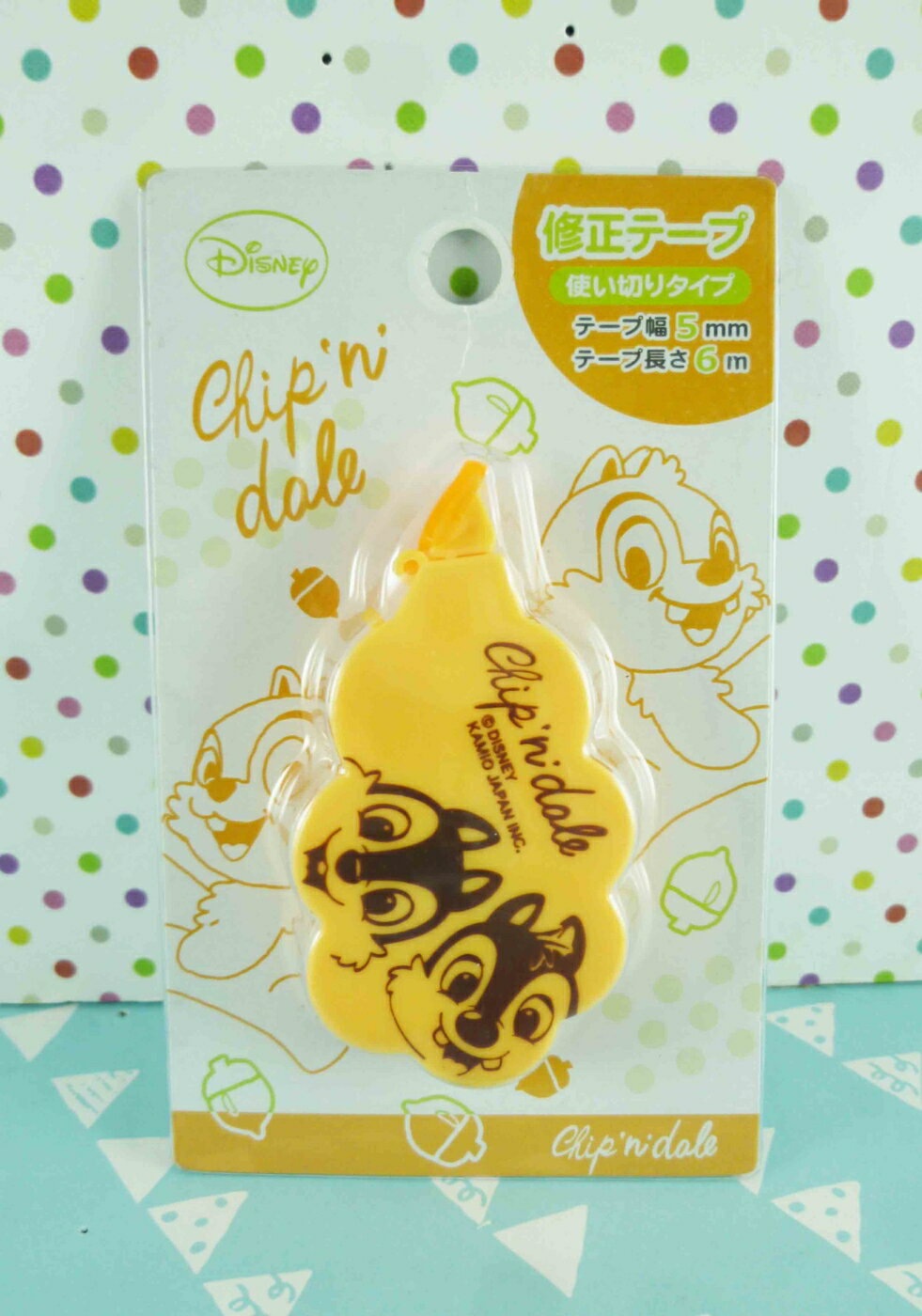【震撼精品百貨】Chip N Dale 奇奇蒂蒂松鼠 修正帶-黃 震撼日式精品百貨