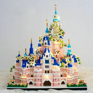 夢幻城堡中國積木女孩子公主高難度兒童益智力拼裝玩具生日禮物4018
