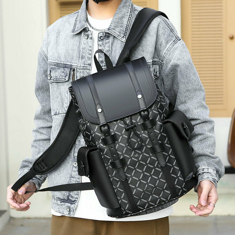 男士雙肩包時尚潮流商務出差多功能背包15寸電腦包大容量旅行包男